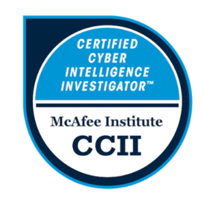 McAfee Institute Certified Cyber Intelligence Investigator Seal