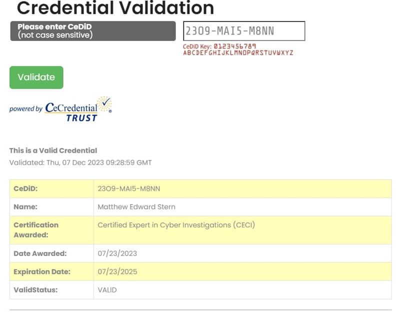 Use 23O9-MAI5-M8NN to Verify CNC Intelligence's CECI Certification