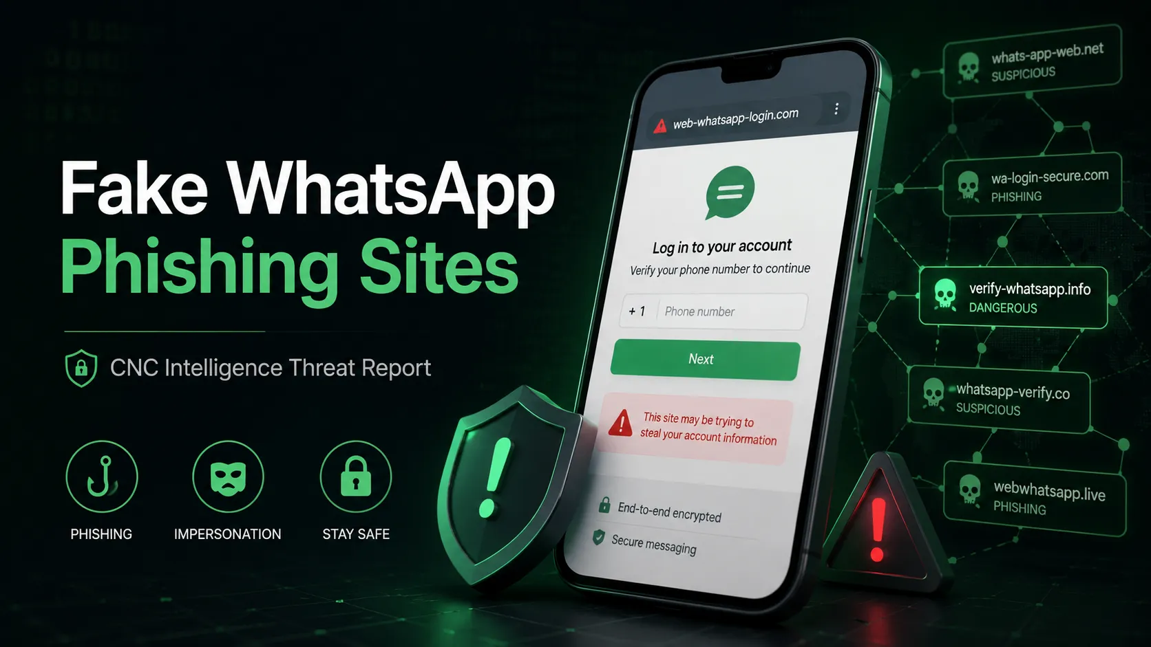 Fake WhatsApp phishing website investigation
